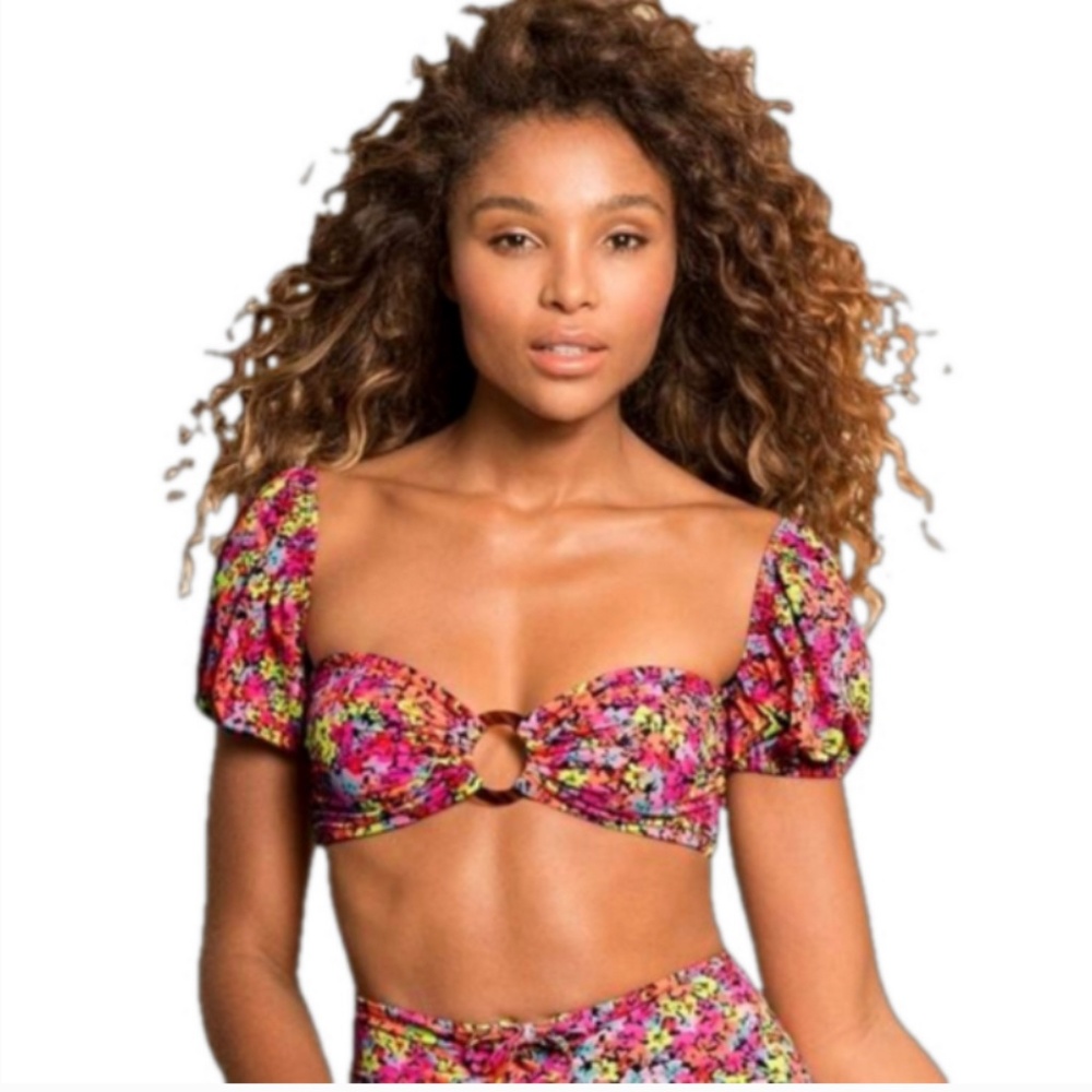 Maaji reversible bandeau bikini with detachable sleeves